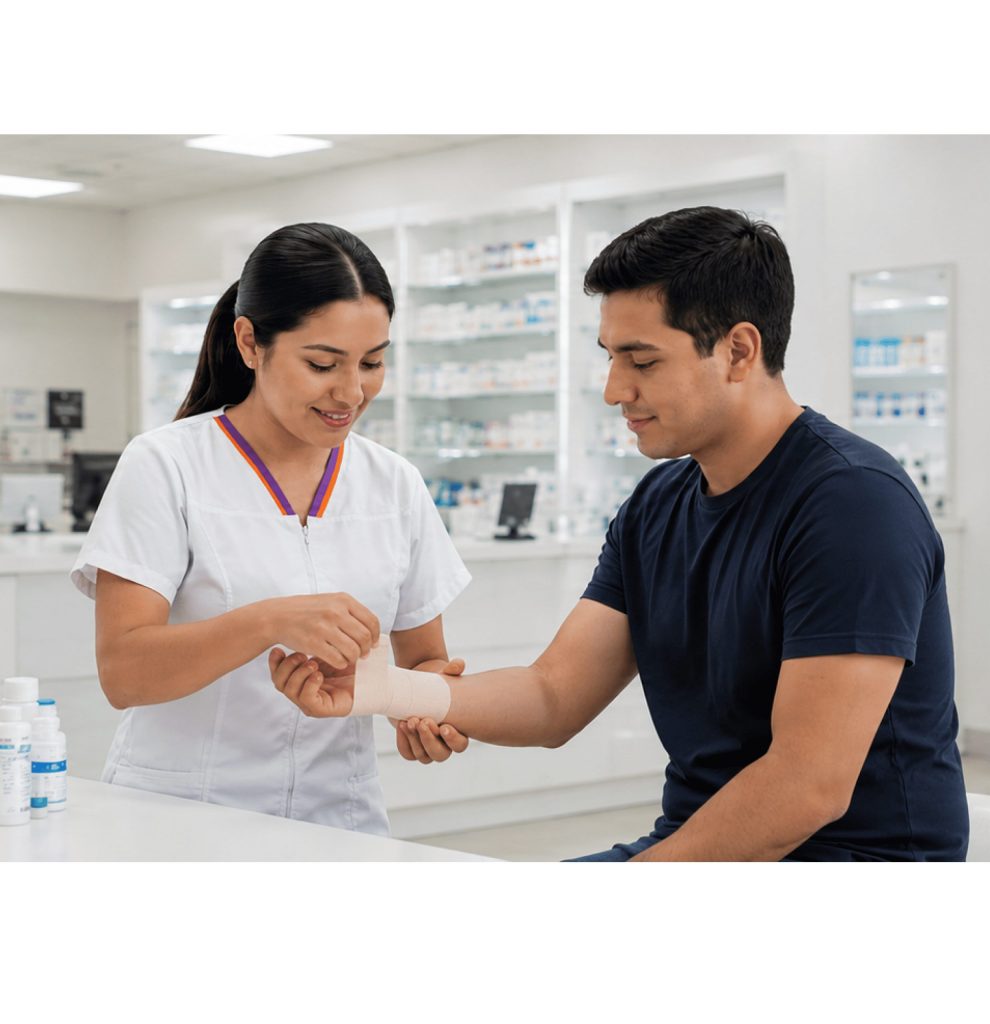 PRIMEROS AUXILIOS EN FARMACIA Y BOTICA